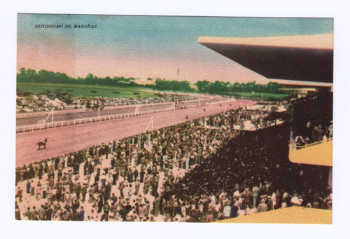 Antigua Postal Hipodromo Maroñas Uruguay Montevideo Hipismo