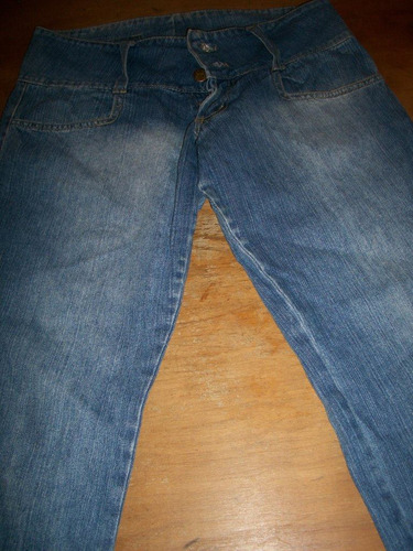 Pantalon Jean Claro Con Localizado De Dama T.40 Como Nuevo