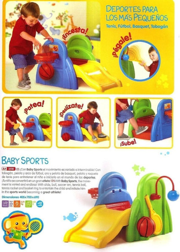 Baby Sports Rondi Tobogan Deportes Actividades Bebe Plástico