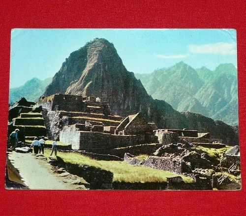 Postal Antigua Machu Picchu Huayna Picchu 1967 Swiss Foto