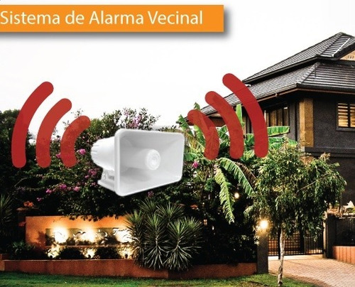 Alarma Vecinal. Sirena Inalambrica Tipo Corneta 120 Db. 30w