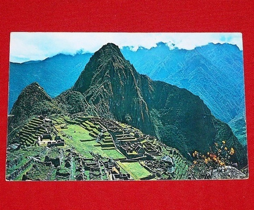 Antigua Postal Macchu Picchu Ciudadela 1964 Plastichrome