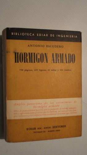 Hormigón Armado. Antonio Escudero.