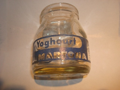 Leche La Martona -frasco Antiguo Yogur -no Botella Publicida