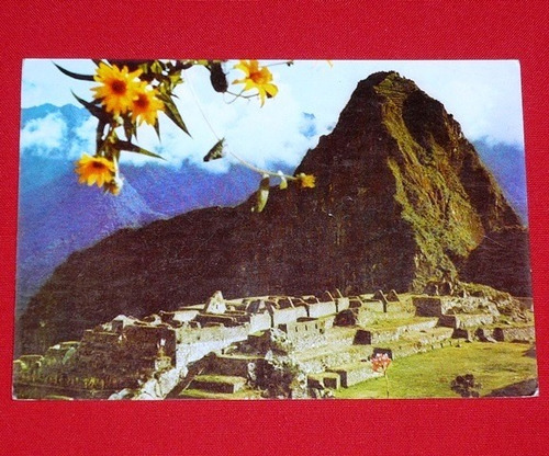 Postal Antigua Machu Picchu Monumento Patrimonio Cultural
