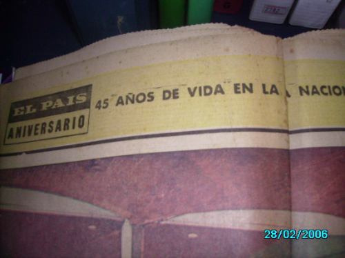 Ejemplar Diario El Pais 1963 Edicion 45º Aniversario