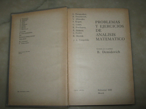 Problemas Y Ejercicios De Analisis Matematicos,b. Demidovich