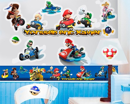 Cinta Decorativa Hd: Mario Kart 8 Wiiu - Vinil Adhesivo