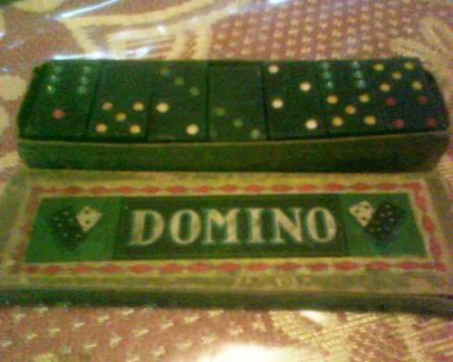 Antiguo Domino Madera  Made In Germany