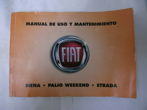 Manual Auto Antiguo Fiat Siena,palio Strada. Auto. Mecánica.