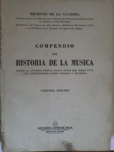 Compendio De Historia De La Música