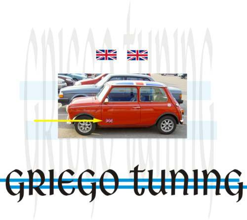 Banderas Inglesas X Ford Escort -   Morris  Bajo Puerta