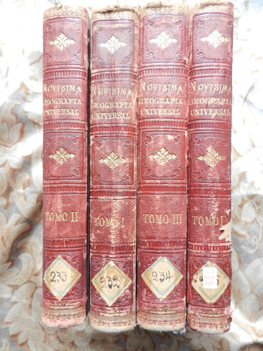 Novísima Geografía Universal 4 Tomos 1886 - Salvatella