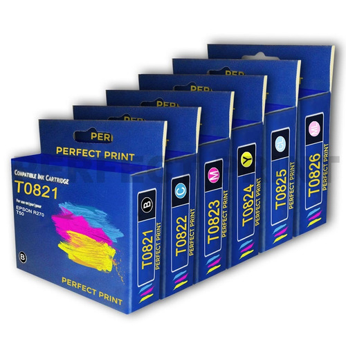 Combo Cartuchos Epson T50 1410 Alternativos X Los 6 Colores