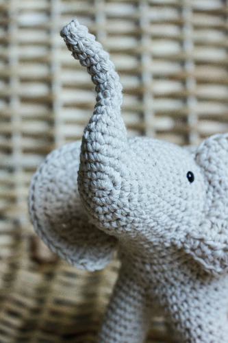 Elefante Tejido A Crochet - Elida A Tejer