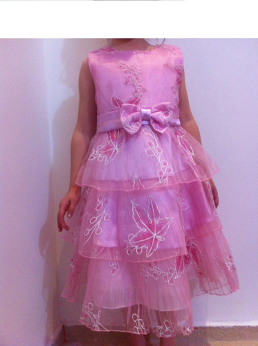 Vestido Infantil Festa Com  Bolero T 2,3,4 E6