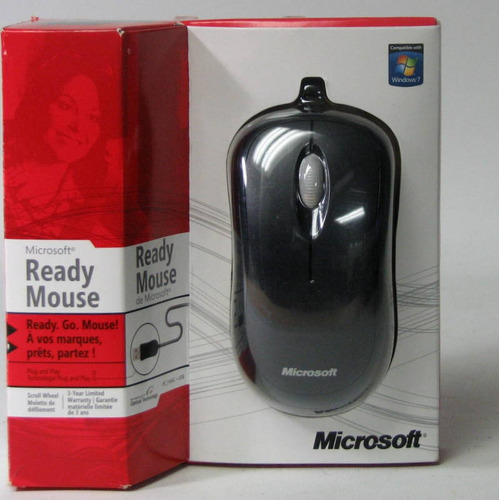 Mouse Optico Microsoft Usb Xscroll Negro Para Pc Y Notebook