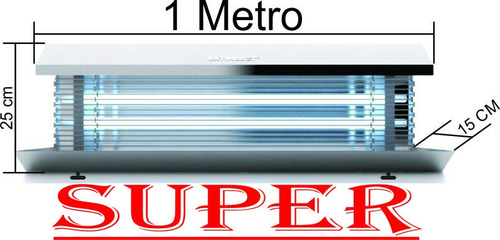 Super 1 Metro- Armadilha Lâmpada Mata Mosca E Mosquito - Sgs