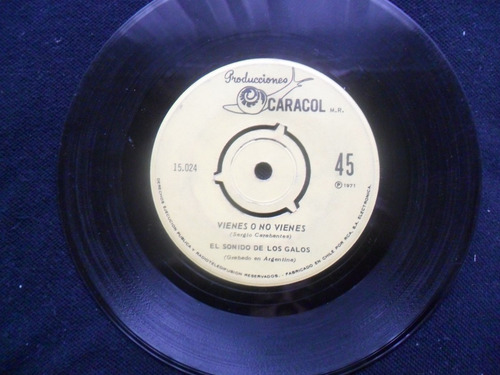 Imagen 1 de 2 de Single El Sonido De Los Galos Perdona Si Me Ves Llorar