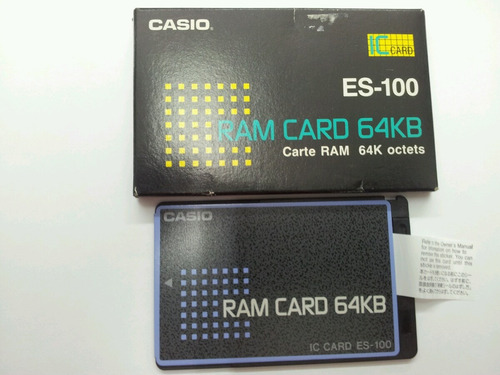 Tarjeta De Memoria Casio Ic Card Es100.para Agendas Casio Sf