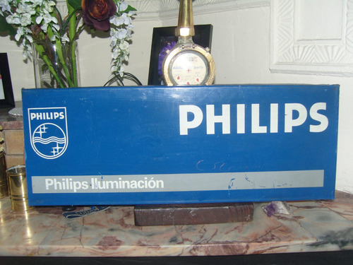 Cartel Chapa Publicidad Philips