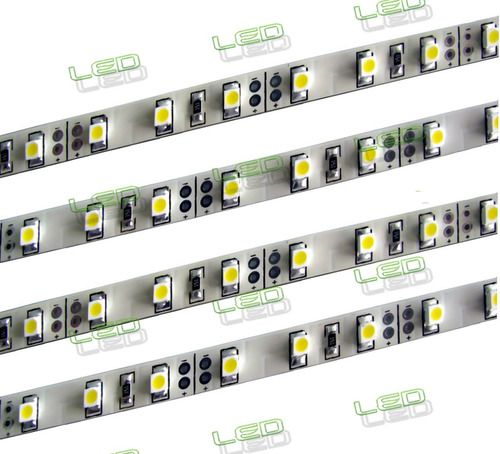 5 Metros Tira Led Blanca 60led/m P/interior. Cinta Adhesiva