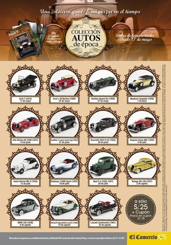 Coleccion Autos De Epoca Del Comercio