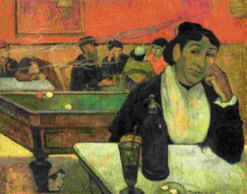 Lamina 30x45cm Arte - Pintores - Paul Gauguin - Café De Nuit