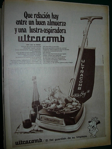 Publicidad Vintage Clipping Lustra Aspiradora Ultracomb