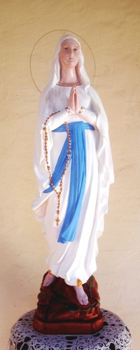 Virgen De Lourdes 3.arte Sacro. Imagen Religiosa.