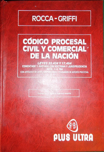 Libro Código Procesal Civil Y Comercial - Ley 22.434 Rocca