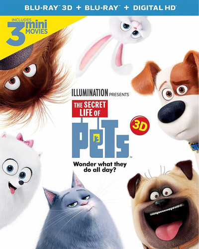 Blu-ray La Vida Secreta De Las Mascotas / Pets 3d + 2d
