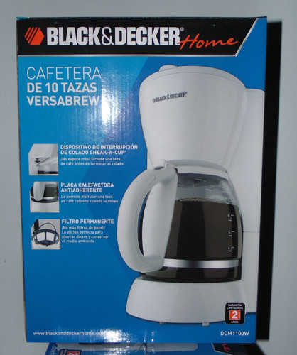 Cafetera Black & Decker Filtro Permanente 10 Tazas 40 Usa