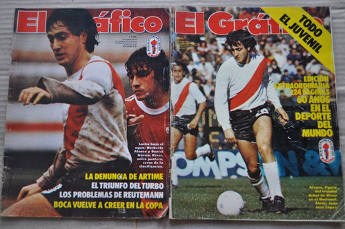 Lote X 2 Grafico River Plate Beto Alonso 1979