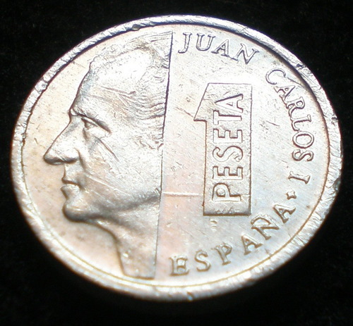 España Pequeña Moneda 1 Peseta Año 1995 Aluminio Km#832 Xf