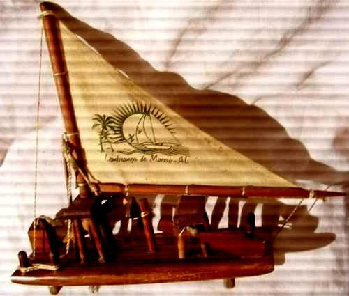 Antiguo Velero Barco A Vela-madera Brasil-maqueta-coleccion