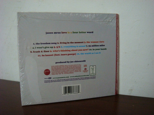 Jason Mraz - Love Is A Four Letter Word * Cd Nuevo Y Cerrado