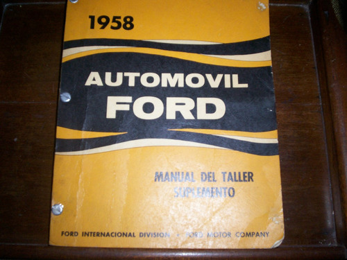 Manual De Ford 1958 Y Otro Todo Mercury 58