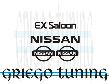 Tun Adhesivo En Vinilo   Nissan Ex Saloon  4 Piez Cromado