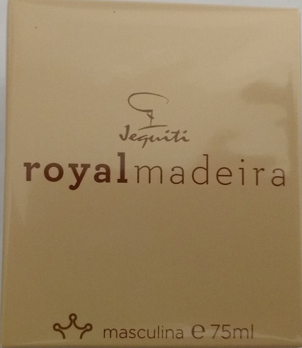 Colônia Perfume  Royal Madeira Masc  75ml Jequiti  Brinde