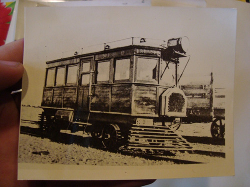 Antigua Fotografia Tren Vagon Ferrocarril 11x9cm