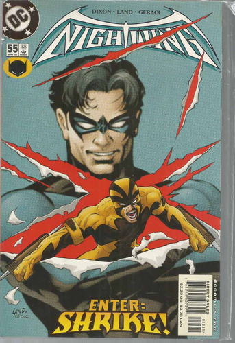 Nightwing N° 55 - Em Inglês - Editora Dc - Formato 16,5 X 26 - Capa Mole - 2001 - Bonellihq Cx445 G23