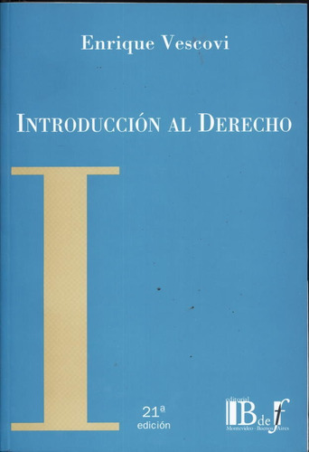 Imagen 1 de 2 de Introduccion Al Derecho Enrique Vescovi