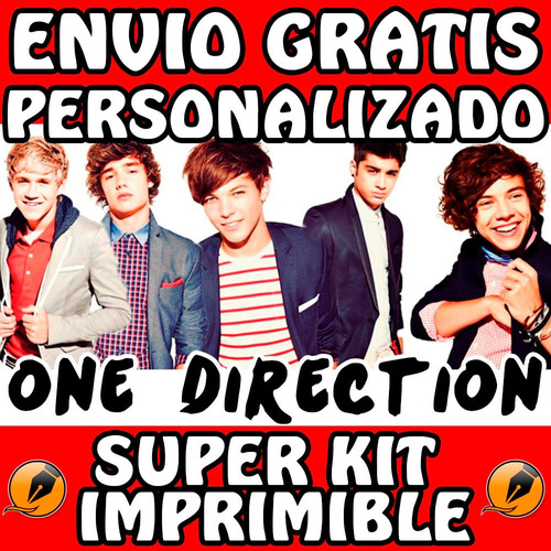 Kit Imprimible One Direction Personalizado Candy Bar