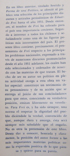 Pensamiento Y Accion * Eduardo Frei * 1956 *