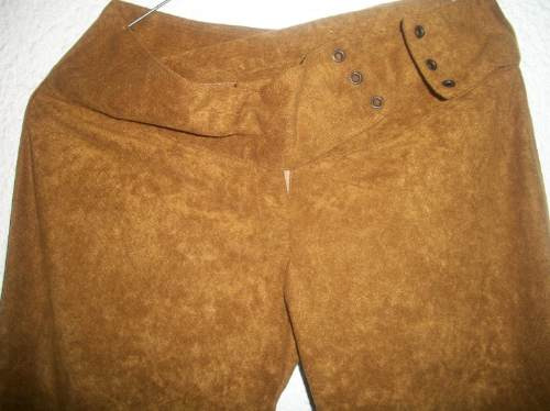 Pantalon Gamuza Dama Talle 1 Color Camel Nuevo C/ojalillos