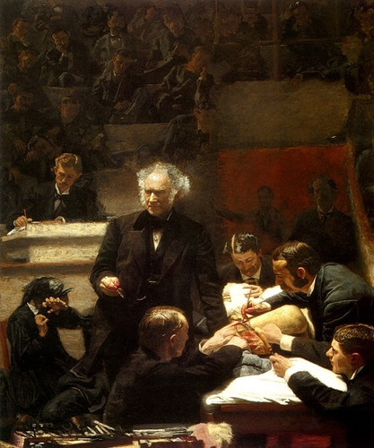 Clínica Cirúrgica Aula Medicina 1875 Pintor Eakins Tela Repr