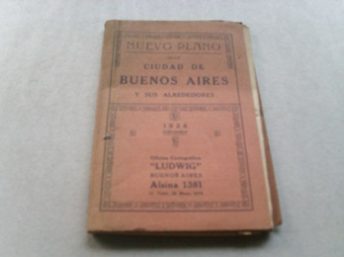 Buenos Aires Plano 1926 Oficina Cartografica Ludwig