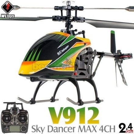 Helicóptero Rc Wltoys V912 4ch Gyro 2.4ghz - Envio Imediato