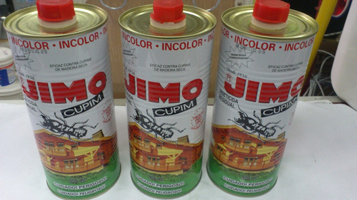 Imagen 2 de 5 de Jimo Cupim 500 Cc Para Marron Oscuro Protector Madera